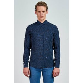 Giovane Gentile GC04IP209192 Lacivert Erkek Gömlek