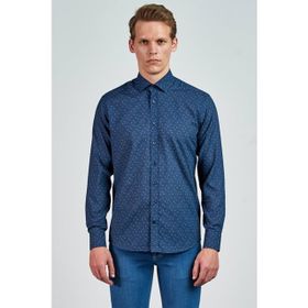 Giovane Gentile GC04IP209192 Lacivert Erkek Gömlek