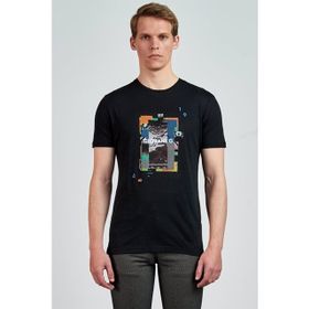 Giovane Gentile GC0653202154 Siyah Erkek T-shirt