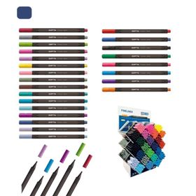 Gıpta 0.4 mm Gök Mavisi Üçgen Karton Kutu Fineliner Kalem