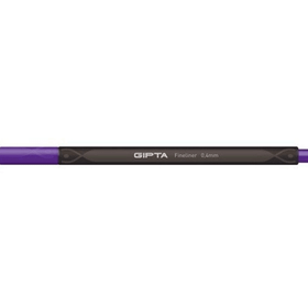 Gıpta 0.4 mm Mor Üçgen Karton Kutu Fineliner Kalem