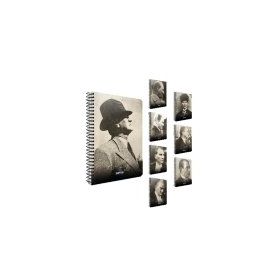 Gıpta 1004 Atatürk Sert Kapak 17x24 Spiralli Defter