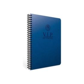 Gıpta 1081 A4 Vip Deri Kapak Spiralli Kareli Lacivert Defter