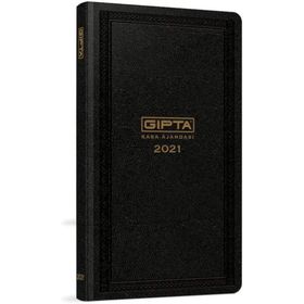 Gıpta 118TCK Ciltli 2020 Siyah 17x33 cm 216 Yaprak Günlük Çizgili Kasa Ajandası