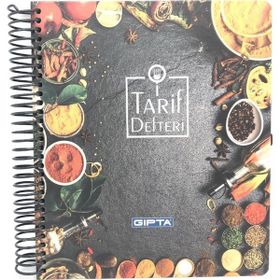 Gıpta 1299 22 26 140 Yaprak Spiralli Sert Kapak Tarif Defteri