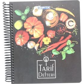 Gıpta 1299 22 26 140 Yaprak Spiralli Sert Kapak Tarif Defteri