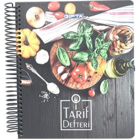 Gıpta 1299 22 26 140 Yaprak Spiralli Sert Kapak Tarif Defteri