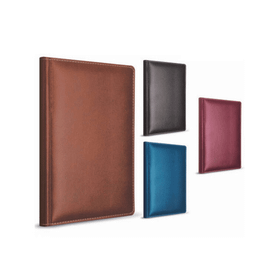 Gıpta 14x20 cm 160 Yaprak Kareli Mo İplik Dikişli Deri Kapak Defter