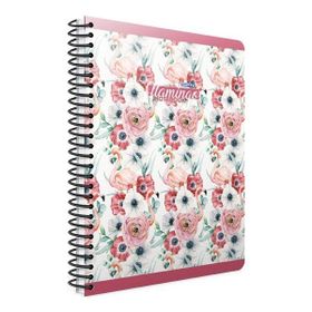 Gıpta 17 x 24 100 Yaprak Çizgili Flamingo Spiralli Sert Kapaklı Defter