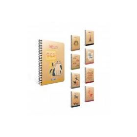 Gıpta 1782 A6 Spiralli Kraft Sert Kapak 100 Yp Kareli Defter