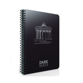 Gıpta 17x24-50 Yaprak Çizgisiz Dark Plastik Kapak Spiralli Defter