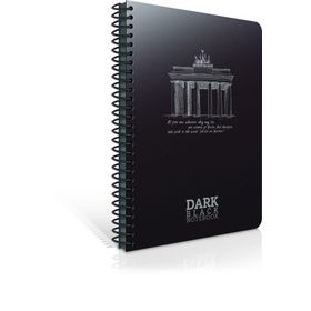 Gıpta 17x24-50 Yaprak Çizgisiz Dark Plastik Kapak Spiralli Defter