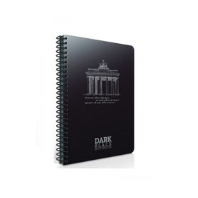 Gıpta 17x24-50 Yaprak Çizgisiz Dark Plastik Kapak Spiralli Defter
