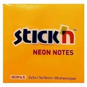 Gıpta 21164 Stickn Neon Turuncu 100 Yaprak 76x76 Yapışkanlı Not Kağıdı