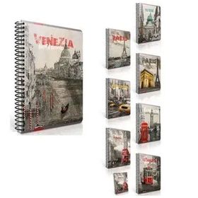 Gıpta 2426 Metropol A4 Polipropilen Kapak Kareli 80 Yaprak Spiralli Defter