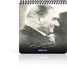 Gıpta 2611 A5 Atatürk Spralli Karton 100 Yaprak Çizgili Bloknot
