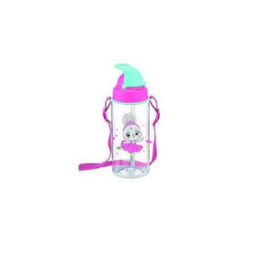 Gıpta 2722 500 cc Pembe Turkuaz Plastik Pipetli Matara
