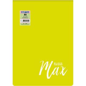Gıpta 2791 A4 Max Block Pp 80 Yaprak Kareli Bloknot