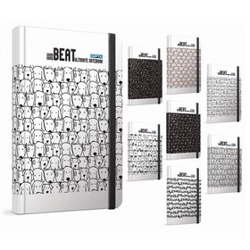 Gıpta 3-4227000 Beat İplik Dikiş Sert Kapak 13x21 cm Çizgili 120 Sayfa Defter