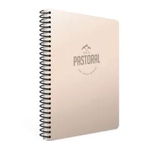 Gıpta 3252 Pastoral 17x24 72 Yaprak Plastik Kapak Spiralli Kareli Ten Rengi Defter