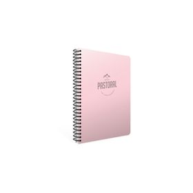 Gıpta 3253 Pastoral 17x24 96 Yaprak Plastik Kapak Spiralli Çizgili Pembe Defter