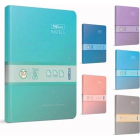 Gıpta 3304 TheBook Pastels 20x28 İplik Dikişli Sert Kapak 200 Yaprak Çizgili Defter
