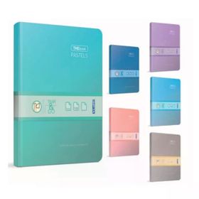 Gıpta 3304 TheBook Pastels 20x28 İplik Dikişli Sert Kapak 200 Yaprak Çizgili Defter