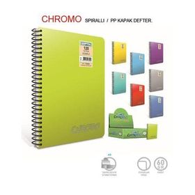 Gıpta 3368 Chromo A5 Spiralli Pp Kapak 80 Yaprak Çizgili Bloknot