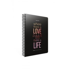 Gıpta 3647 Life-Book 19x26 Spiralli Karton Kapak 100 Yaprak Kareli Defter