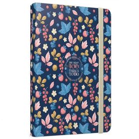 Gıpta 3903 100 Things İpli Dikiş Sert Kapak 19x26 cm 120 Yaprak Çizgili Defter