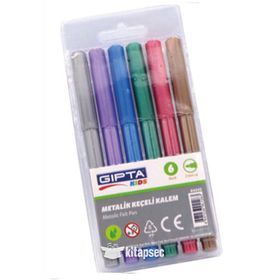 Gıpta 4-K404000 6'lı Metal Renk Boya Kalemi
