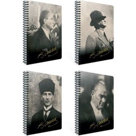 Gıpta 409-AKK Atatürk Günlük Ajanda 17x24 cm Spiralli Sert Kapak Defter