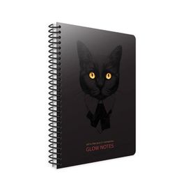 Gıpta 4200 Glow Notes 120 Yaprak Spiralli Sert Kapak Çizgili Defter
