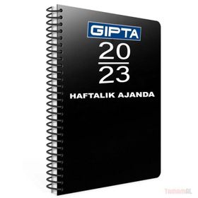 Gıpta 422-SEK 2022 Mavi Eko Haftalık Spiralli 20x28 cm Ajanda