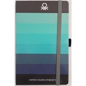 Gıpta 4855 Benetton 20x28 cm 120 Sayfa Sert Kapak Lastikli Çizgili Defter