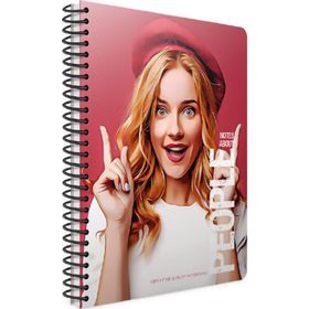 Gıpta 6260 People Spiralli Sert Kapak 17x24 cm 120 Yaprak Çizgili Defter