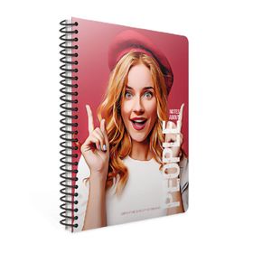 Gıpta 6260 People Spiralli Sert Kapak 17x24 cm 120 Yaprak Çizgili Defter