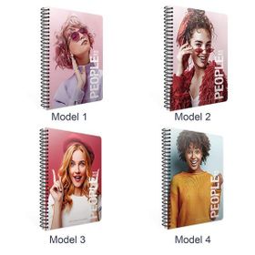 Gıpta 6260 People Spiralli Sert Kapak 17x24 cm 120 Yaprak Çizgili Defter