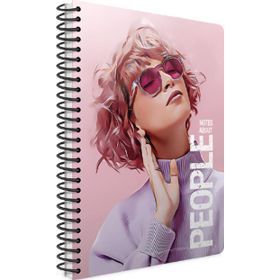 Gıpta 6260 People Spiralli Sert Kapak 17x24 cm 120 Yaprak Çizgili Defter