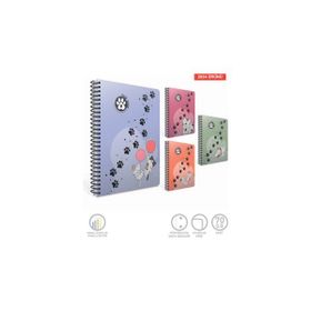 Gıpta 7070 Paw A4 Spiralli PP Kapak 80 Yaprak Çizgili Defter