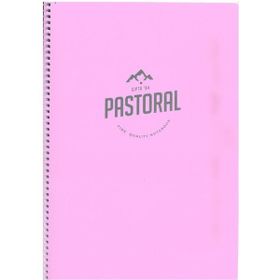 Gıpta 72 Yaprak Çizgili Spiralli Pp. Kapak 17x24 cm Mor Pastoral Defter