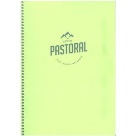 Gıpta 72 Yaprak Çizgili Spiralli Pp. Kapak 17x24 cm Yeşil Pastoral Defter