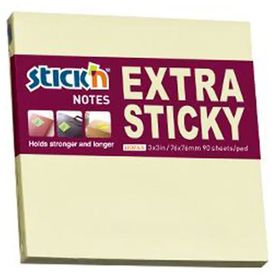 Gıpta 90 Yaprak 76 x 76 Stickn Ekstra Yapışkanlı Pastel Sarı Not Kağıdı