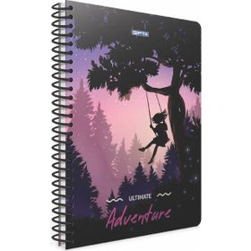 Gıpta A4 100 Yaprak Kareli Adventure Spiralli Karton Kapaklı Defter