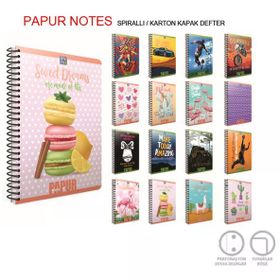 Gıpta A4 60 YP Kareli Orange Book Spiralli Offset Plastik Defter