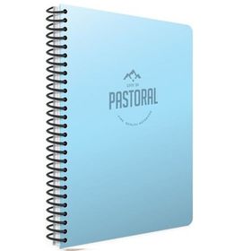 Gıpta A4 72 Yaprak Kareli Spriralli PP Kapak Mavi Pastoral Defter