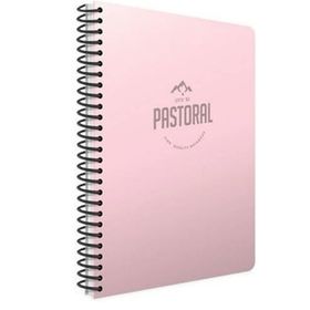 Gıpta A4 72 Yaprak Kareli Spriralli PP Kapak Pembe Defter