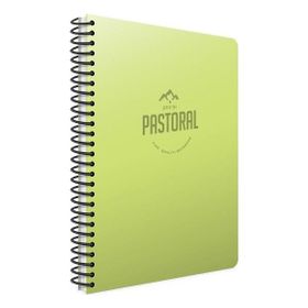 Gıpta A4 72 Yaprak Kareli Spriralli PP Kapak Yeşil Pastoral Defter