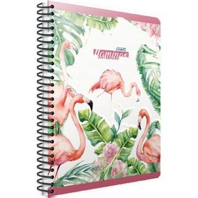 Gıpta A4 80 Yaprak Çizgili Flamingo Spiralli Ofset Plastik Kapaklı Defter