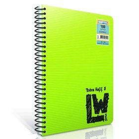 Gıpta A4 80 Yaprak Lw Spiralli Plastik Kapak Kareli Defter